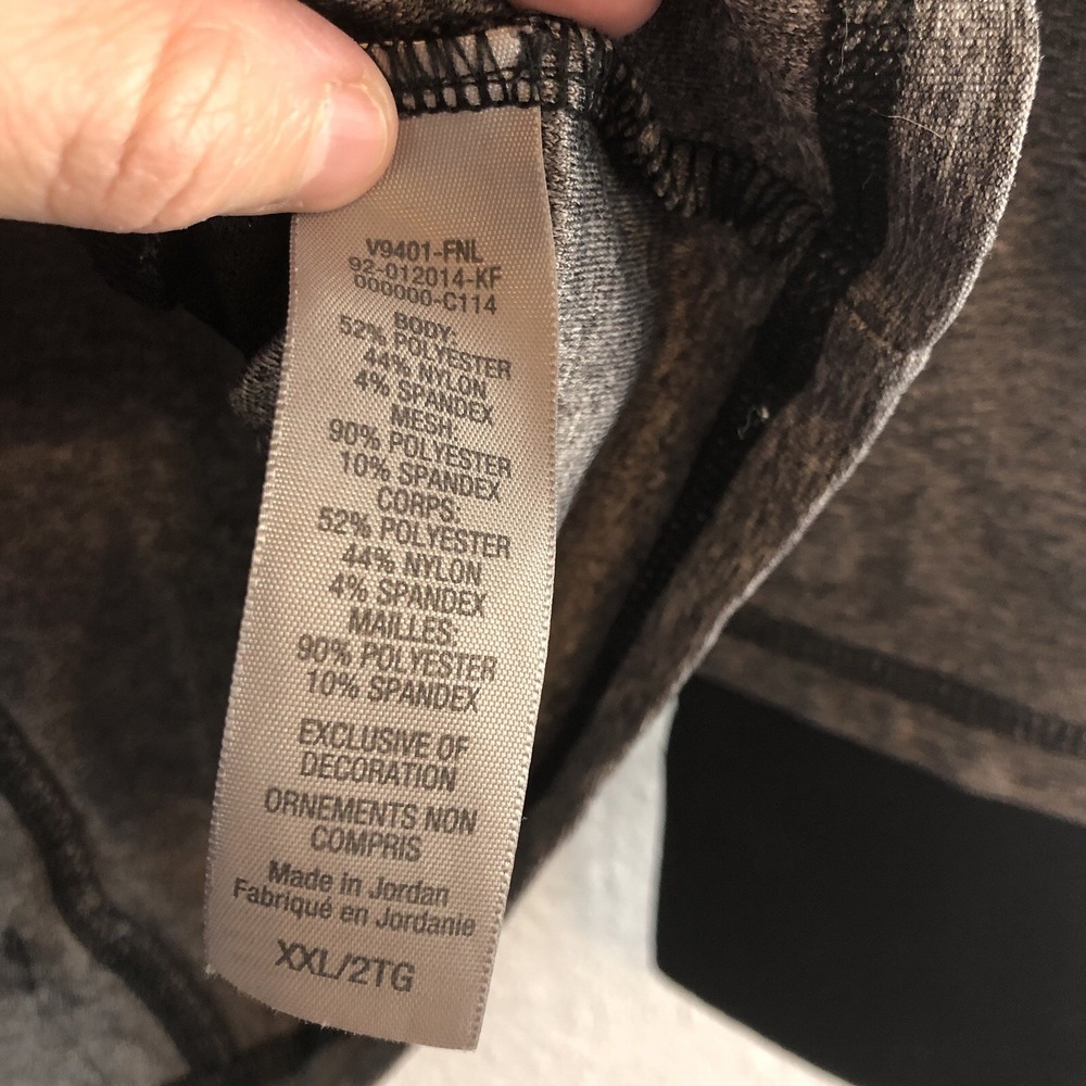Champion Womens Shirt XXL Gray 1/4 Zip Pullover Long Sleeve Athletic Top - Picture 5 of 10